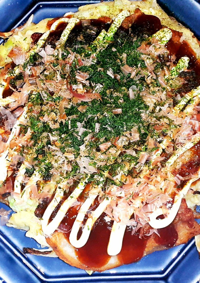 長芋でふんわりしっとり♪米粉のお好み焼き-レシピのメイン写真