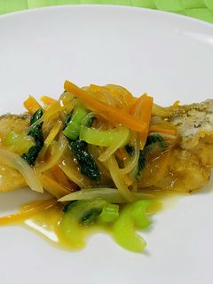 白身魚の野菜たっぷり中華風あんかけ-レシピのメイン写真