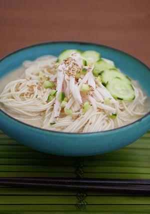 オーツミルクで新感覚！そうめん-レシピのメイン写真