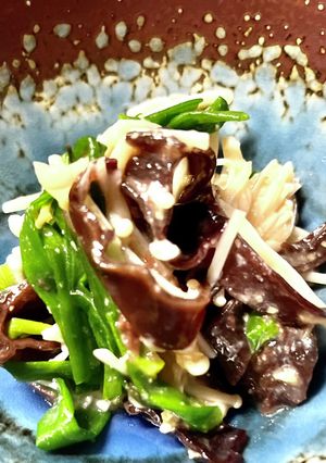 黒きくらげの梅味噌和え～貧血・低血圧に-レシピのメイン写真