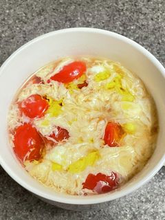 超即席!ふわふわトマト卵スープ-レシピのメイン写真