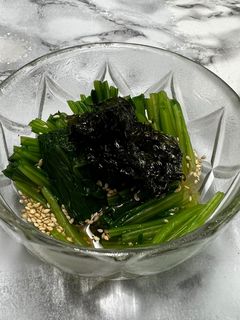 ほうれん草の韓国のり和え-レシピのメイン写真