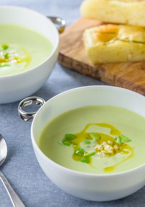ソルガムきび粒入り枝豆の冷製スープ-レシピのメイン写真