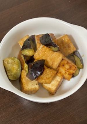 厚揚げと茄子の甘酢炒め-レシピのメイン写真