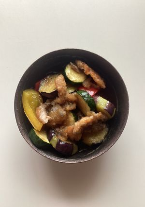 野菜とアジの焼き浸し-レシピのメイン写真