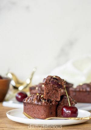 ミニチョコチェリーケーキ-レシピのメイン写真