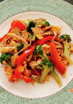 トマト缶クレイジーソルトで、野菜と卵炒め-レシピのメイン写真