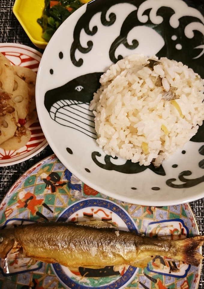 鮎の炊き込みご飯-レシピのメイン写真
