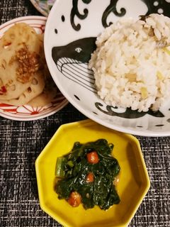 つるむらさきとピーナッツ味噌和え-レシピのメイン写真