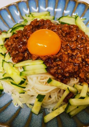 素麺で作るジャージャー麺-レシピのメイン写真