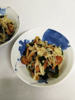 えのきとなめことわかめの中華風和えもの-レシピのメイン写真