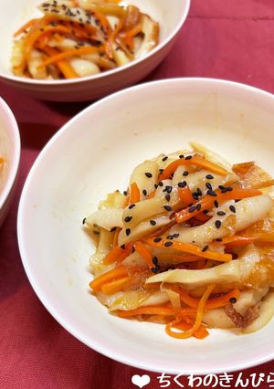 ピリ辛が美味しい♡ちくわのきんぴら♪-レシピのメイン写真