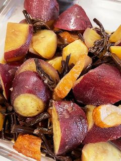 わらびとさつまいもの煮物-レシピのメイン写真