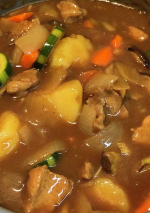 ナスとズッキーニの夏野菜カレー-レシピのメイン写真