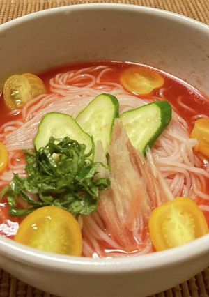 トマトつゆそうめん-レシピのメイン写真