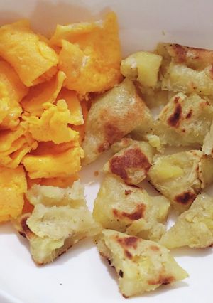 手つがみ　卵焼き＆おやき-レシピのメイン写真