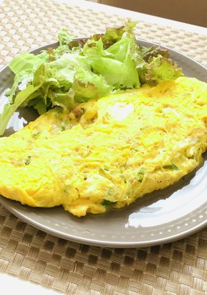 ピーマンとベーコンのチーズオムレツ-レシピのメイン写真