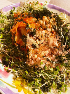 キムチ豆腐納豆の海苔鰹サラダ-レシピのメイン写真