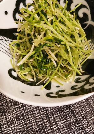 豆苗のレモンオリーブオイルつゆ和え-レシピのメイン写真