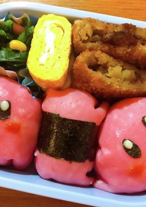 【覚書】カービィ弁当-レシピのメイン写真