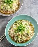 つぶ貝ときゅうりのさっぱり梅そうめん