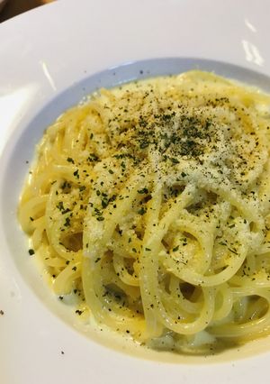 ワンパンパスタ●バター＆生クリームパスタ-レシピのメイン写真