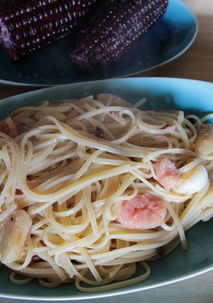 明太子ペペロンチーノ-レシピのメイン写真