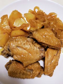 手羽先とじゃが芋のあっさり煮~♡-レシピのメイン写真
