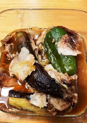 まるごとピーマンのレンチン煮浸し-レシピのメイン写真