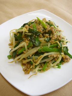 ひき肉ともやしのカレー炒め-レシピのメイン写真