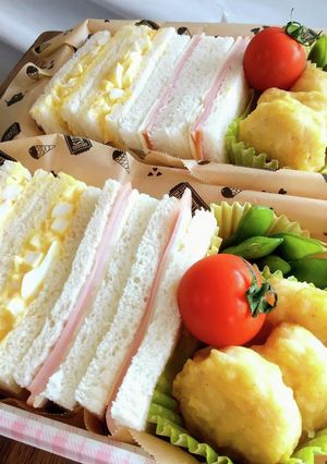 今日のお弁当☆ランチパック弁当♪No.1-レシピのメイン写真