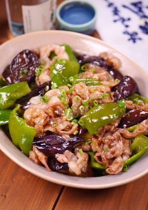 豚肉となすとピーマンの甘酢炒め-レシピのメイン写真