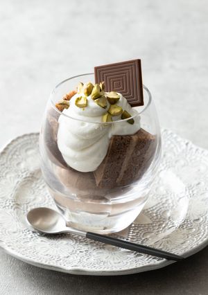 低糖質チョコレートパフェ-レシピのメイン写真
