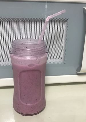 甘酸っぱいブルーベリーリンゴ酢スムージー-レシピのメイン写真