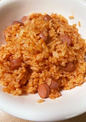 レンジで、バターケチャップライス-レシピのメイン写真