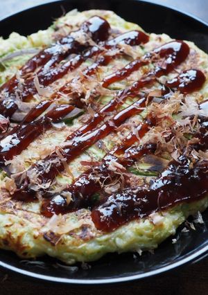 アボカドふわふわお好み焼き＊水なし-レシピのメイン写真