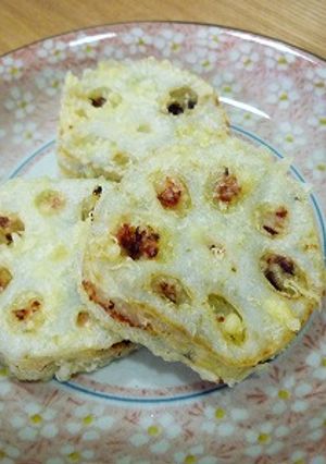 梅味☆れんこんの天ぷら-レシピのメイン写真