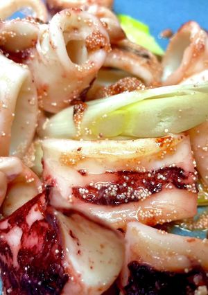 ケンサキイカのたらこ醤油バター炒め-レシピのメイン写真
