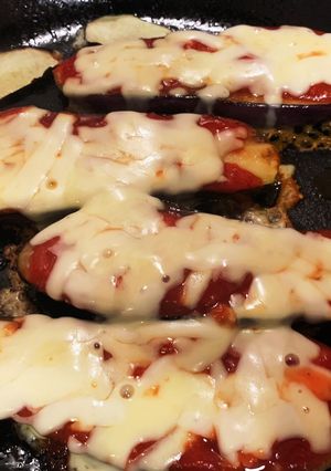 フライパンでナスのチーズ焼き-レシピのメイン写真