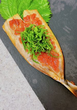 あじのトースター焼き♪梅しそのせ-レシピのメイン写真