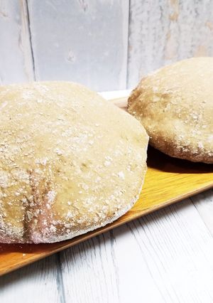 糖質制限★全粒粉100%ふくらむピタパン-レシピのメイン写真