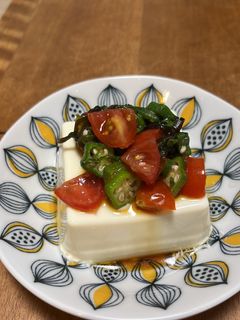 夏野菜のネバネバ冷奴-レシピのメイン写真