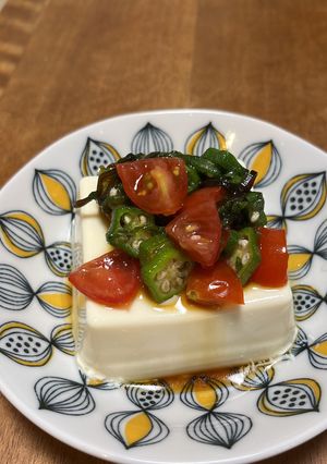 夏野菜のネバネバ冷奴-レシピのメイン写真
