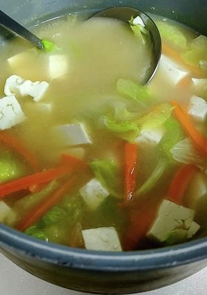 あまり使われない野菜で作った味噌汁-レシピのメイン写真