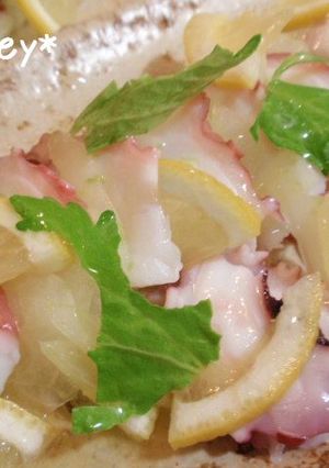 *タコの簡単カルパッチョ*レモン風味-レシピのメイン写真