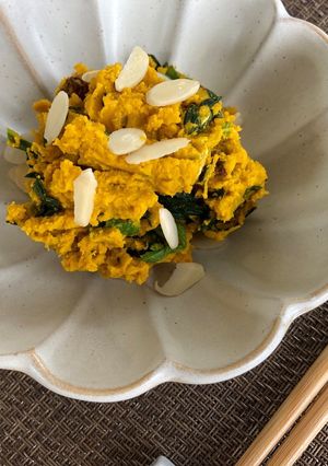 管理栄養士＊ほうれん草とかぼちゃのサラダ-レシピのメイン写真