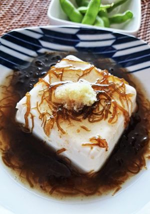 夏バテにさっぱりもずく酢豆腐-レシピのメイン写真