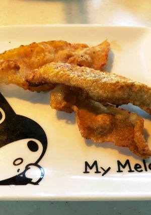 カンタン、みんな大好き鶏皮のパリパリ焼き-レシピのメイン写真