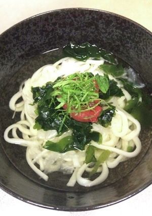 夏にぴったり♪冷やし梅うどん♪-レシピのメイン写真