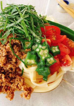 夏にぴったりタコスうどん-レシピのメイン写真